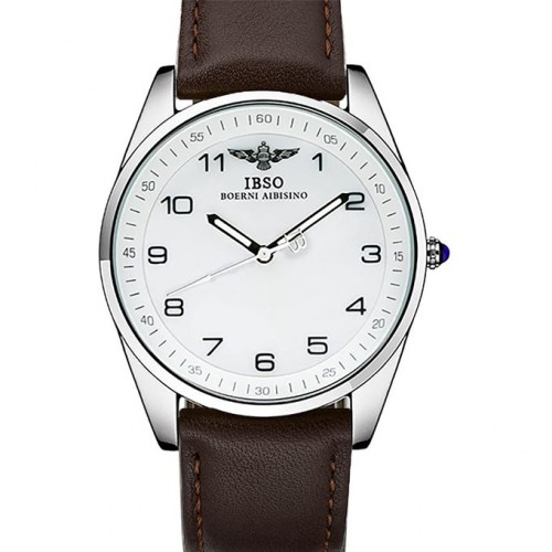 Ibso IBSO Genuine Leather Men Watch IBSO 3936L Brown