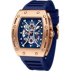 Mini Focus Unique Men Watch الساعه الرجالى الدهبى الروز فى الازرق الرائع و الابيض تصميم ابداعى ضدد المياه بضمان لأول مره ف مصر 
