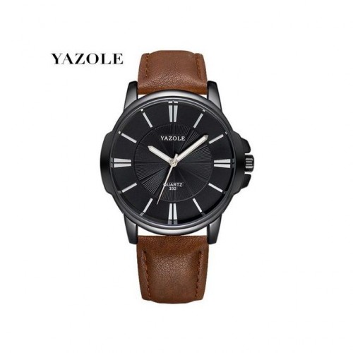 Yazole Watch الساعه الرجالى الجلد البيج الرائع الان ف مصر بضمان