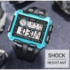 Sports Watch Large Dial الساعه الرجالى الرائعه الاسود ف السماوى رقميه كل العدادات الفاخر بضمان لأول مره ف مصر