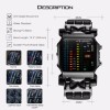 الساعه الرجالى الاسود الرقميه 2024 ابداعيه التصميم لاول مره ف مصر أصليه بضمان,الساعات الرجالى