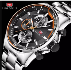 Mini Focus Men's الساعه الرجالى الاسود فى الضفى الرائع كل العدادات تصميم ابداعى ضدد المياه بضمان لأول مره ف مصر
